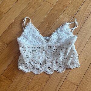 White lace top
